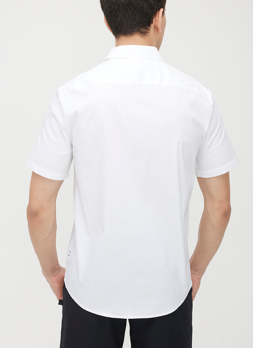 Acadia Short Sleeve Poplin Shirt ?? | M || Bright White