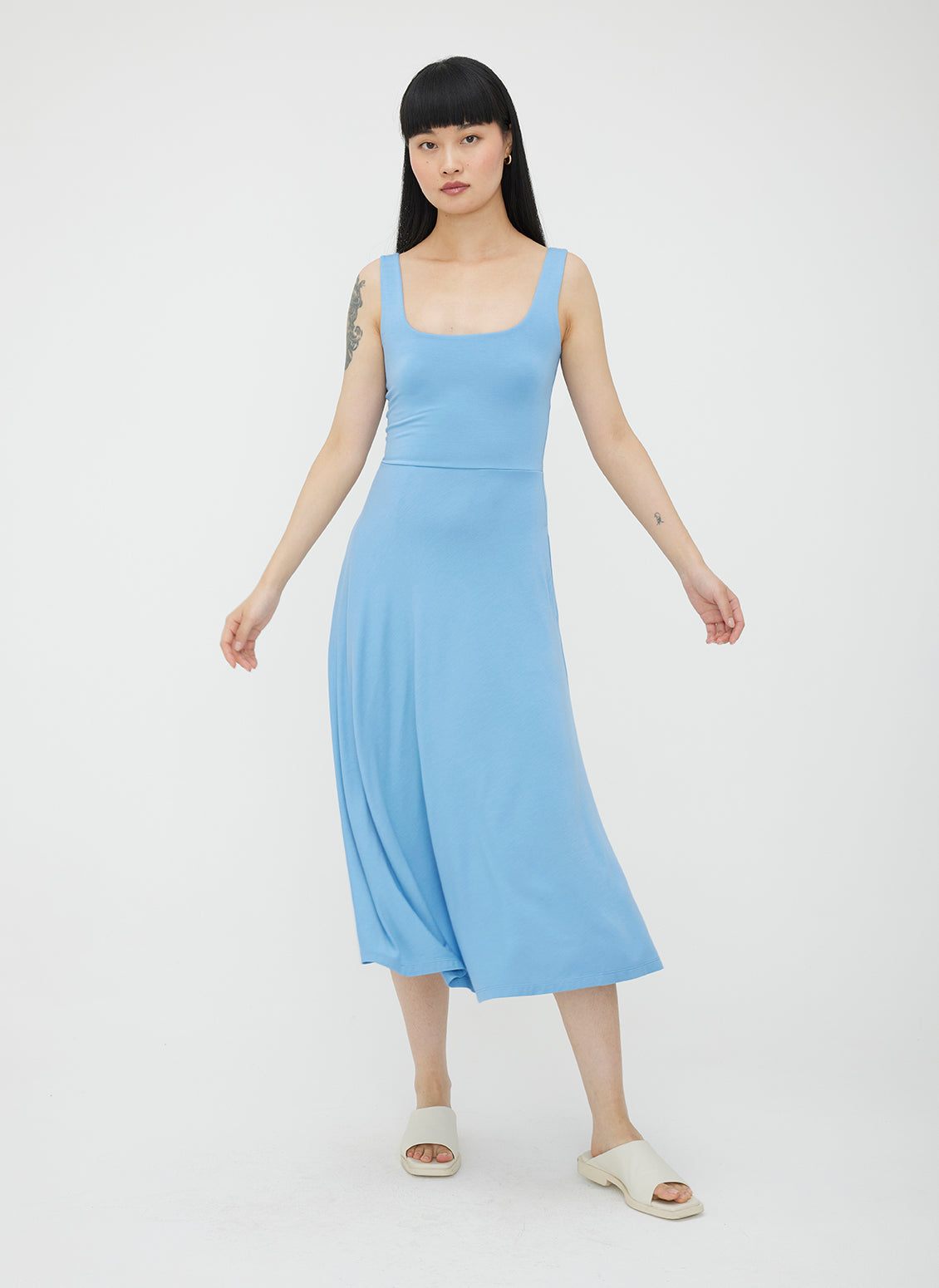 Charlotte Squareneck Dress ?? | S || Cool Blue