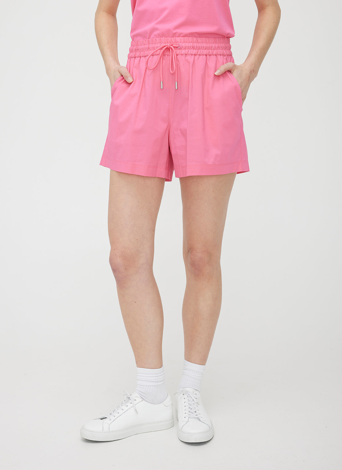Marbella Elastic Poplin Shorts ?? | S || Hot Pink