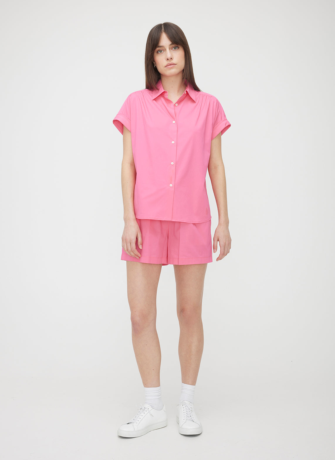 Marbella Short Sleeve Shirt ?? | S || Hot Pink
