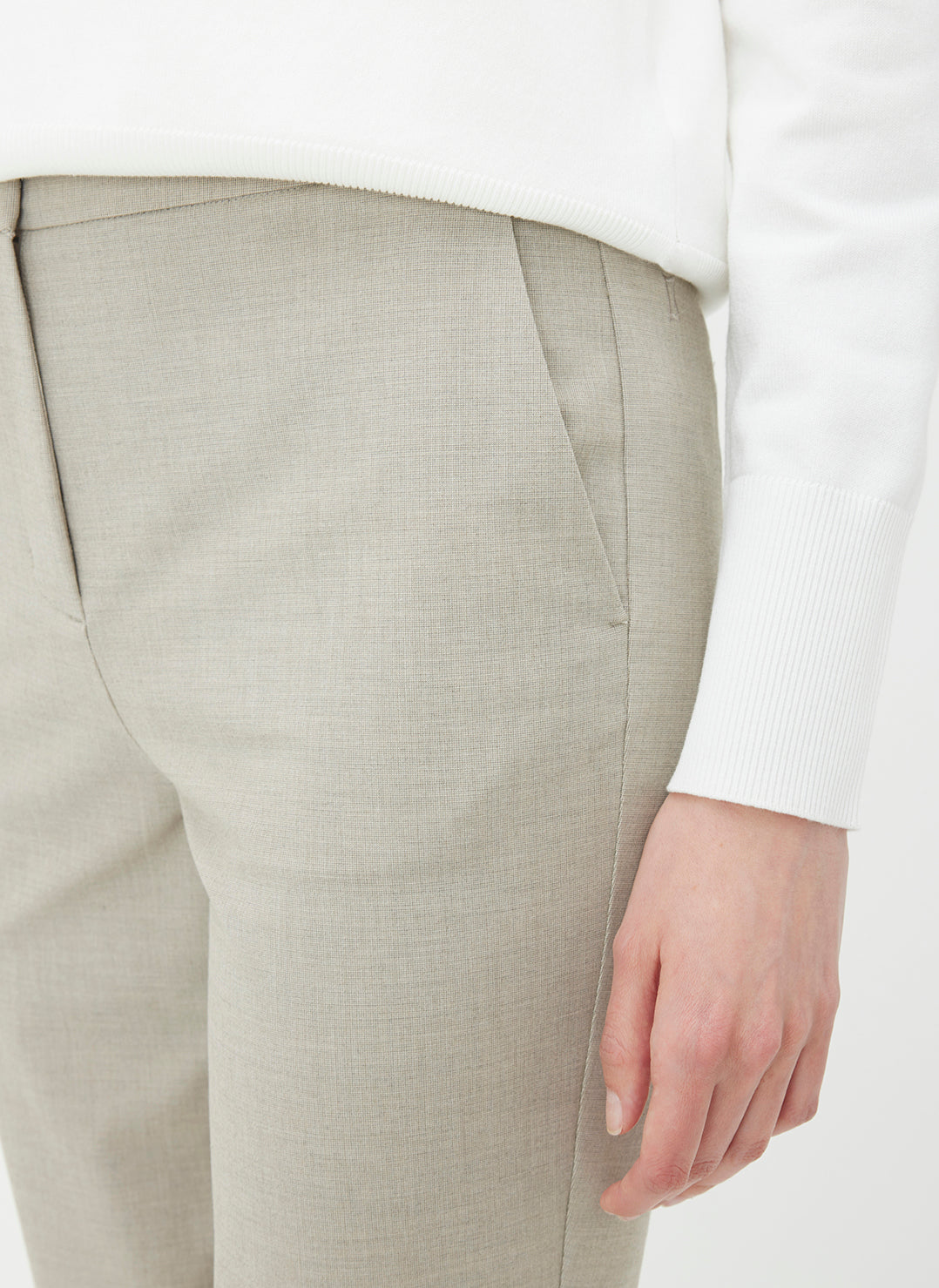 Seymour Classic Cropped Pants ?? | 6 || Khaki Chambray