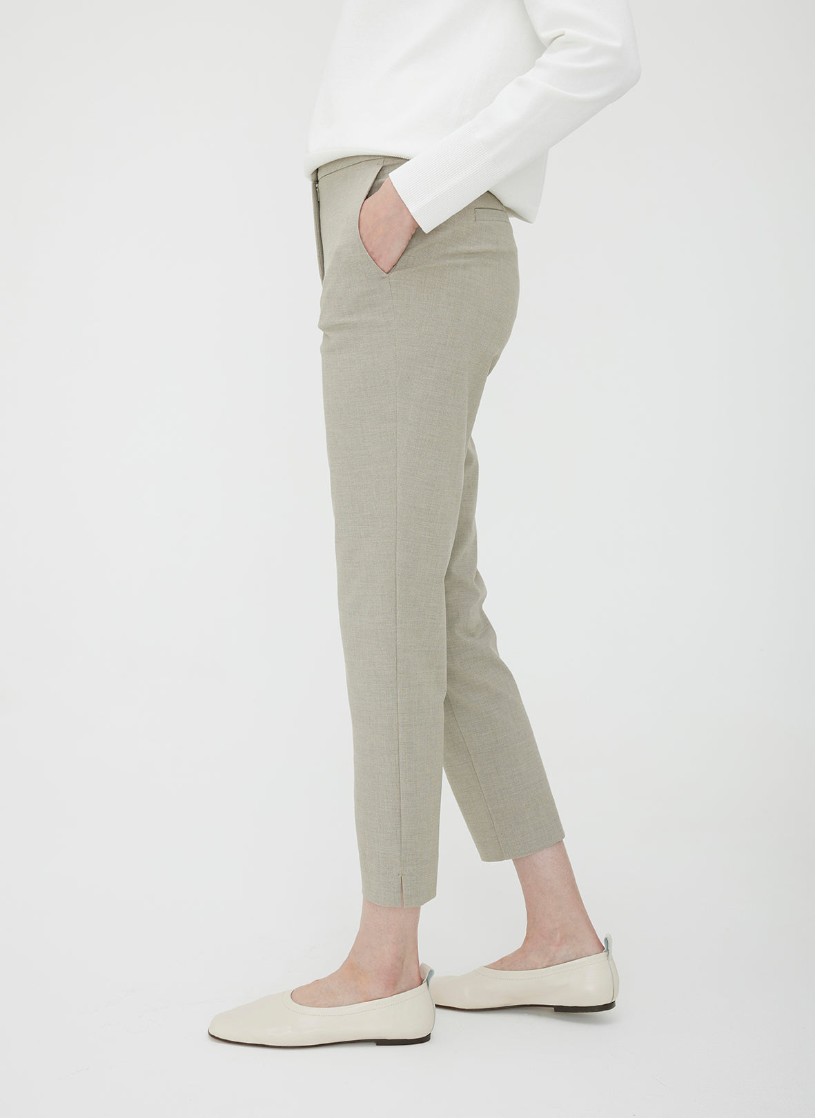 Seymour Classic Cropped Pants ?? | 6 || Khaki Chambray