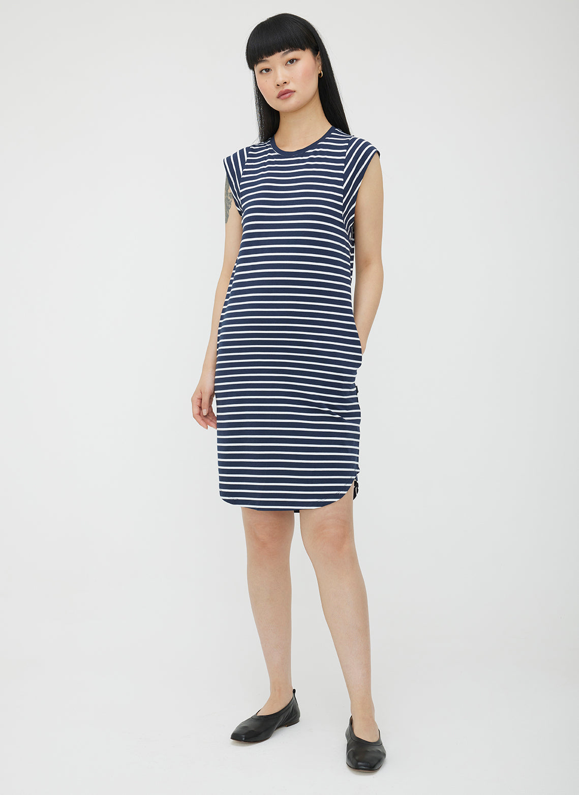 Soho Muscle Dress ?? | S || Navy/Bright White Stripe