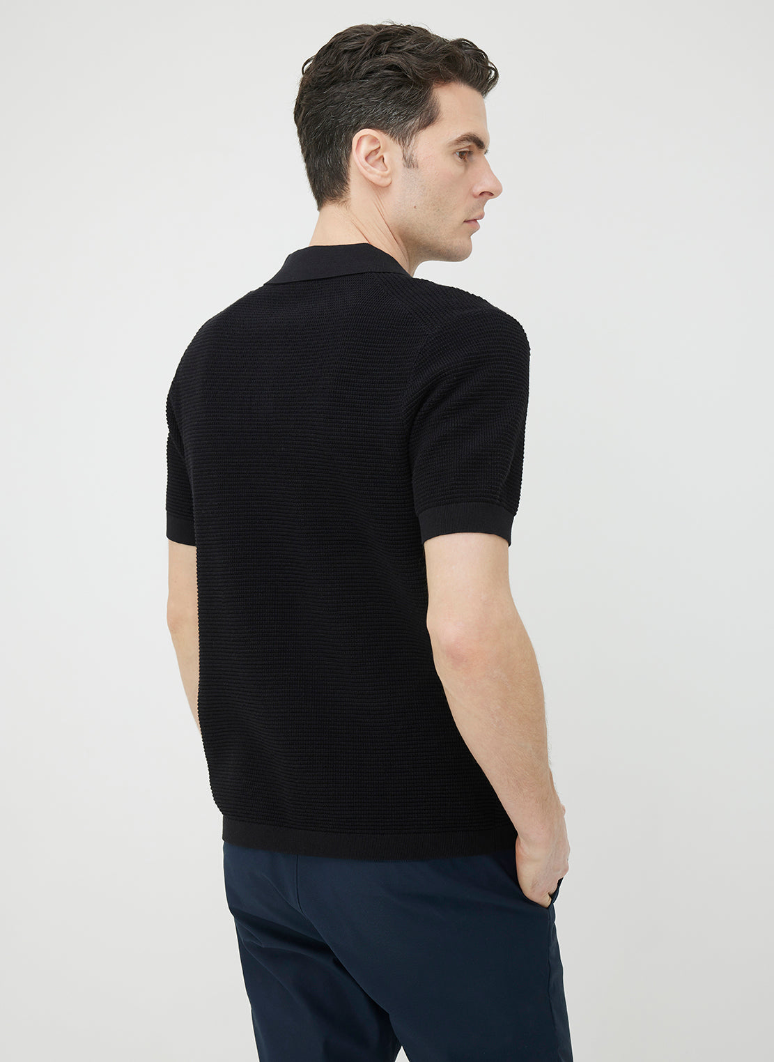 Urban Relaxed Polo Sweater ?? | M || Black
