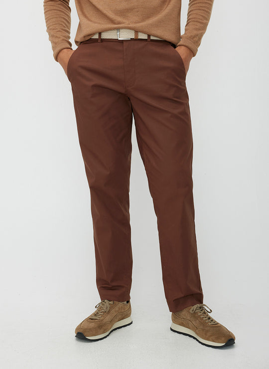 Essential Punto Pockets Pants, Umber