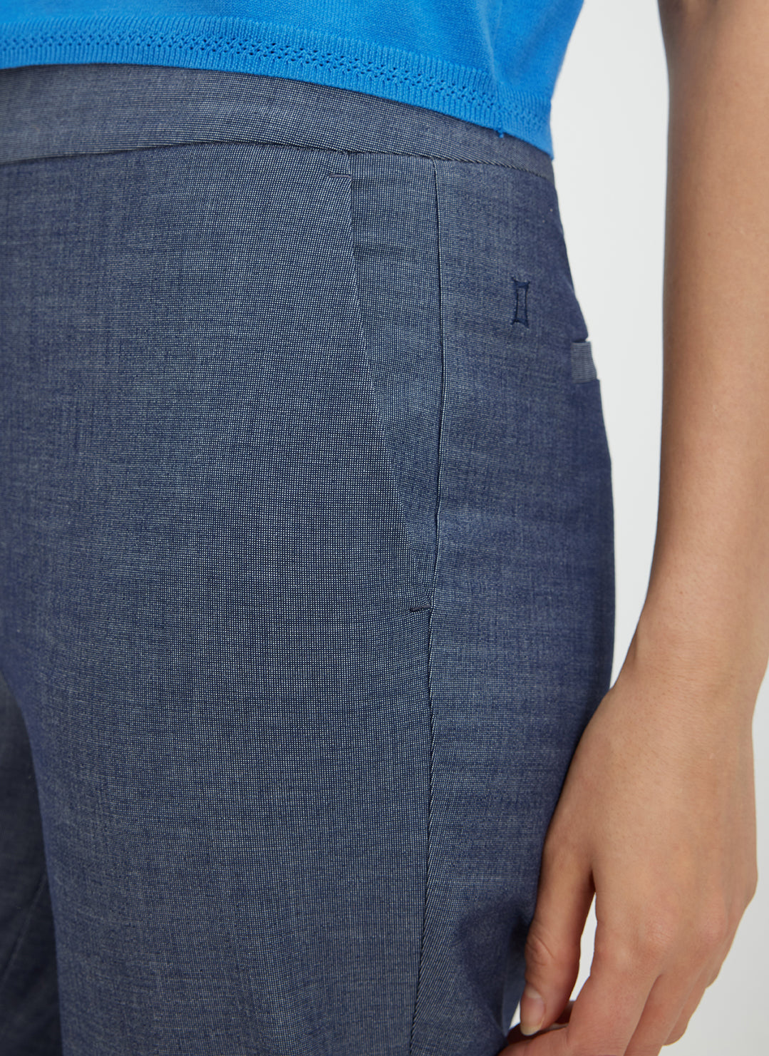 Seymour Classic Cropped Pants ?? | 6 || Navy Chambray
