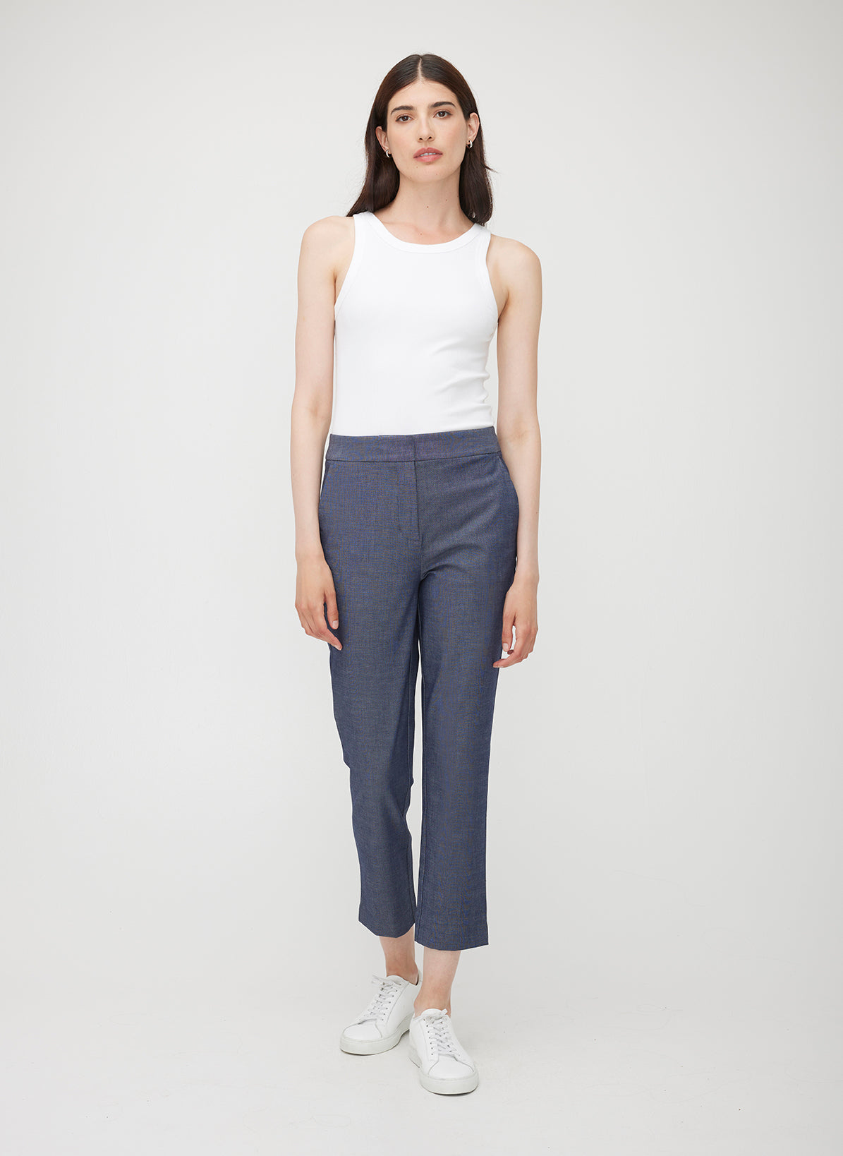 Seymour Classic Cropped Pants ?? | 6 || Navy Chambray