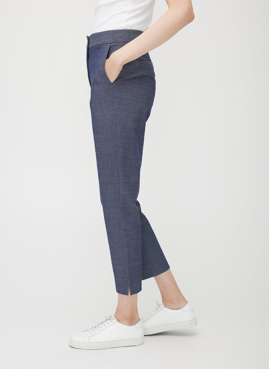 Seymour Classic Cropped Pants ?? | 6 || Navy Chambray