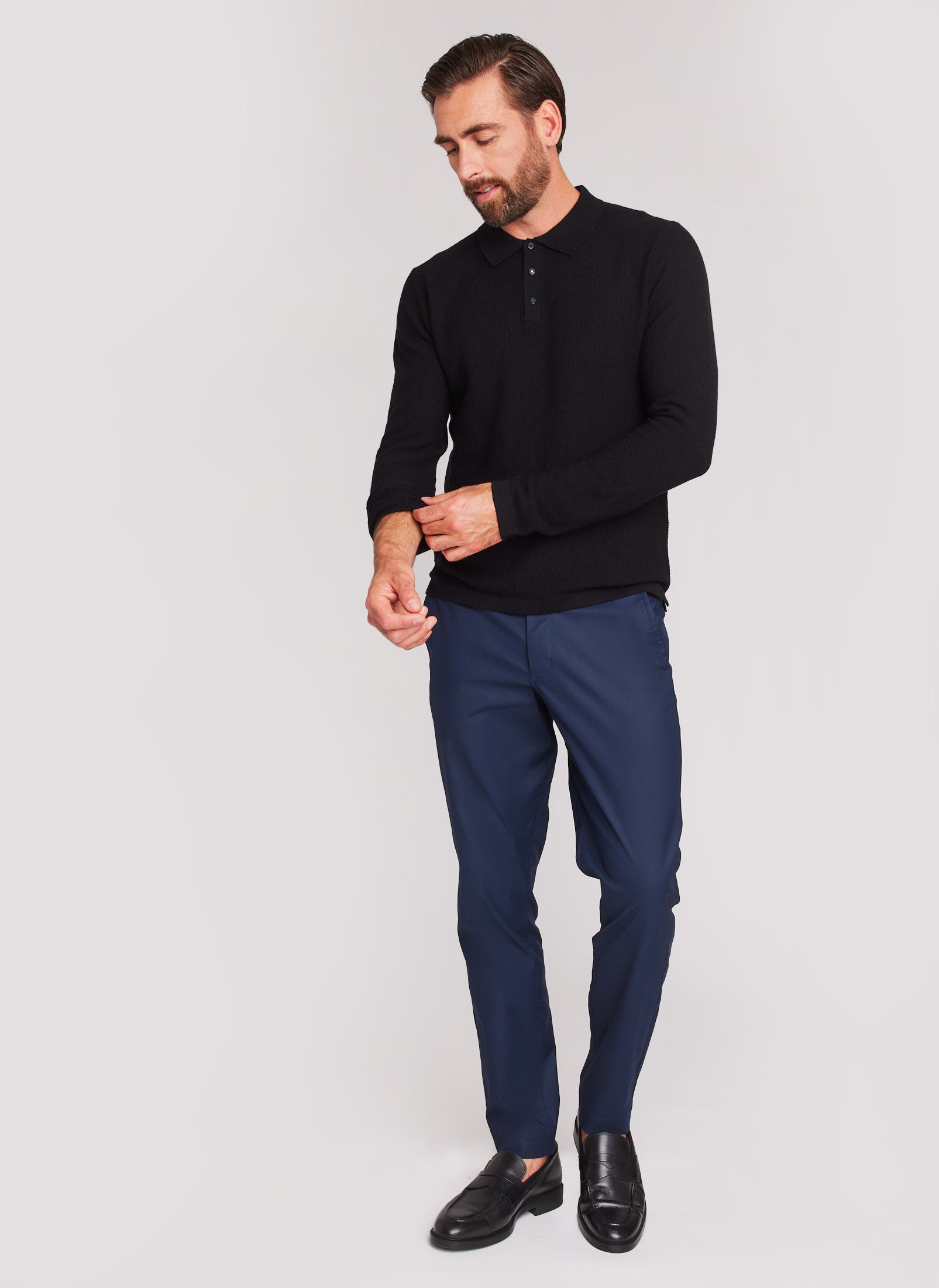 Kit and Ace — Uplift Polo Merino Sweater