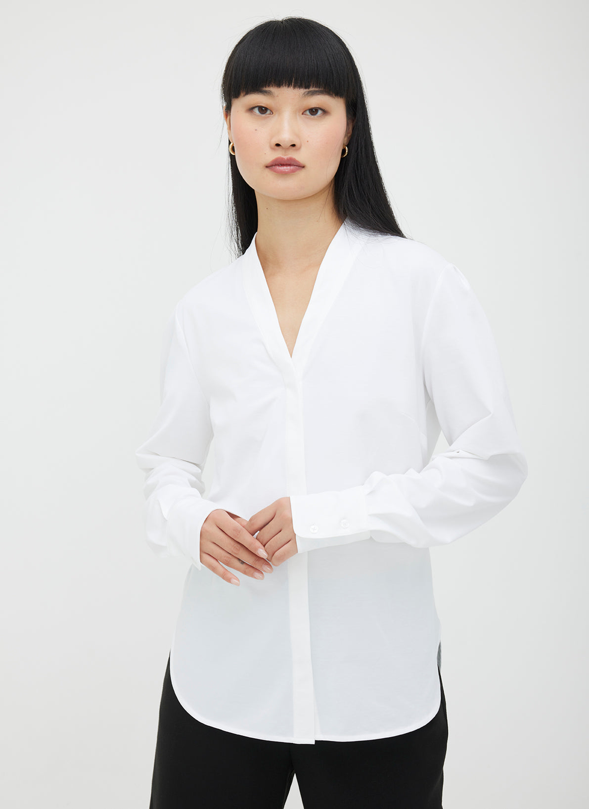 Kit and Ace — At Ease Long Sleeve Blouse