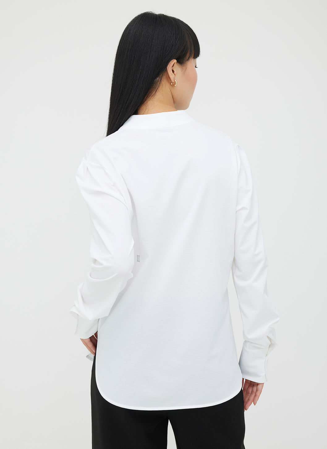 At Ease Long Sleeve Blouse ?? | S || Bright White