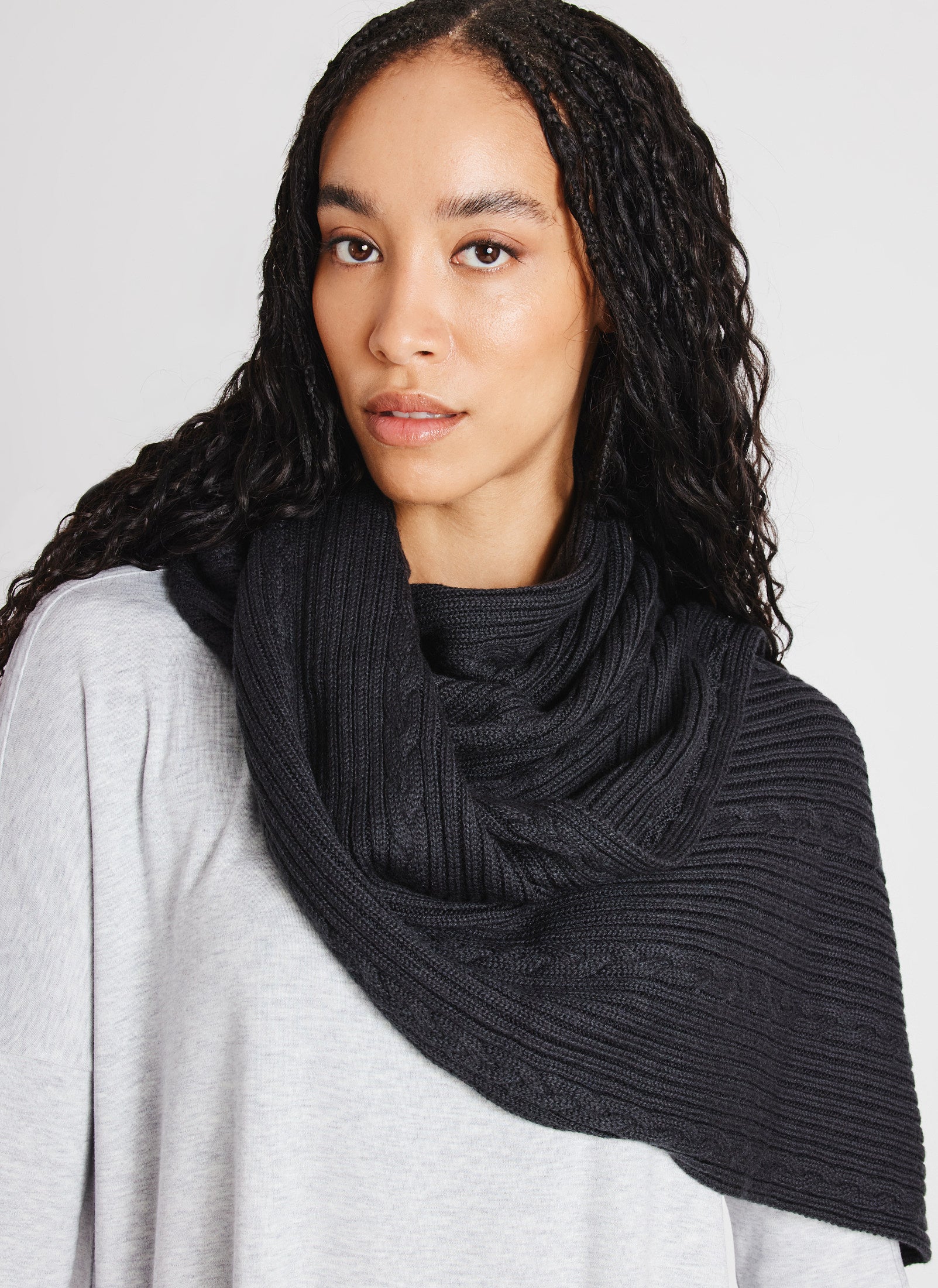 Kit and Ace — Cableknit Merino Scarf