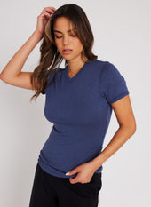 Kit and Ace — Brushed V-Neck Slim Fit Tee