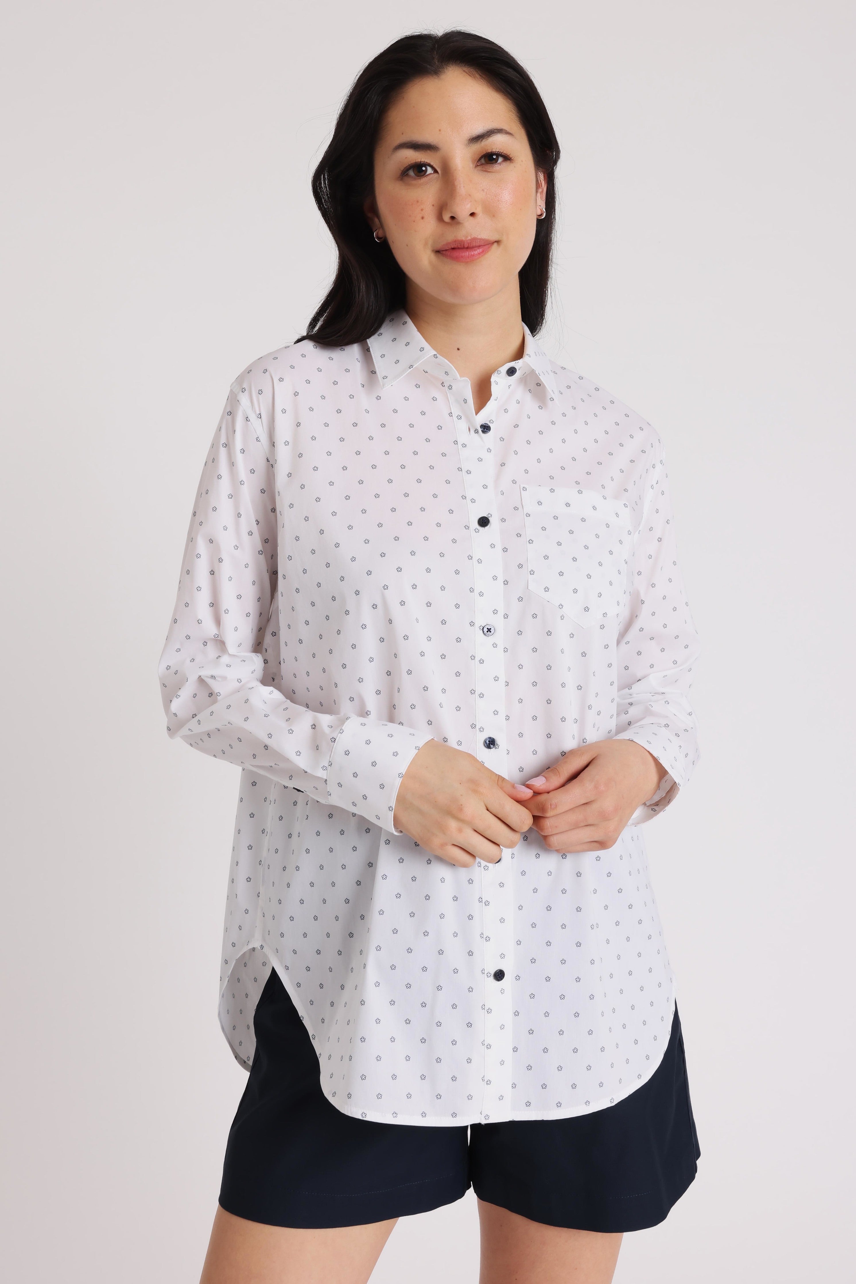 Kit and Ace — Keep It Cool Boyfriend Blouse
