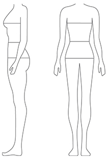 Legging Size Charts Sketches outlining how to Measure