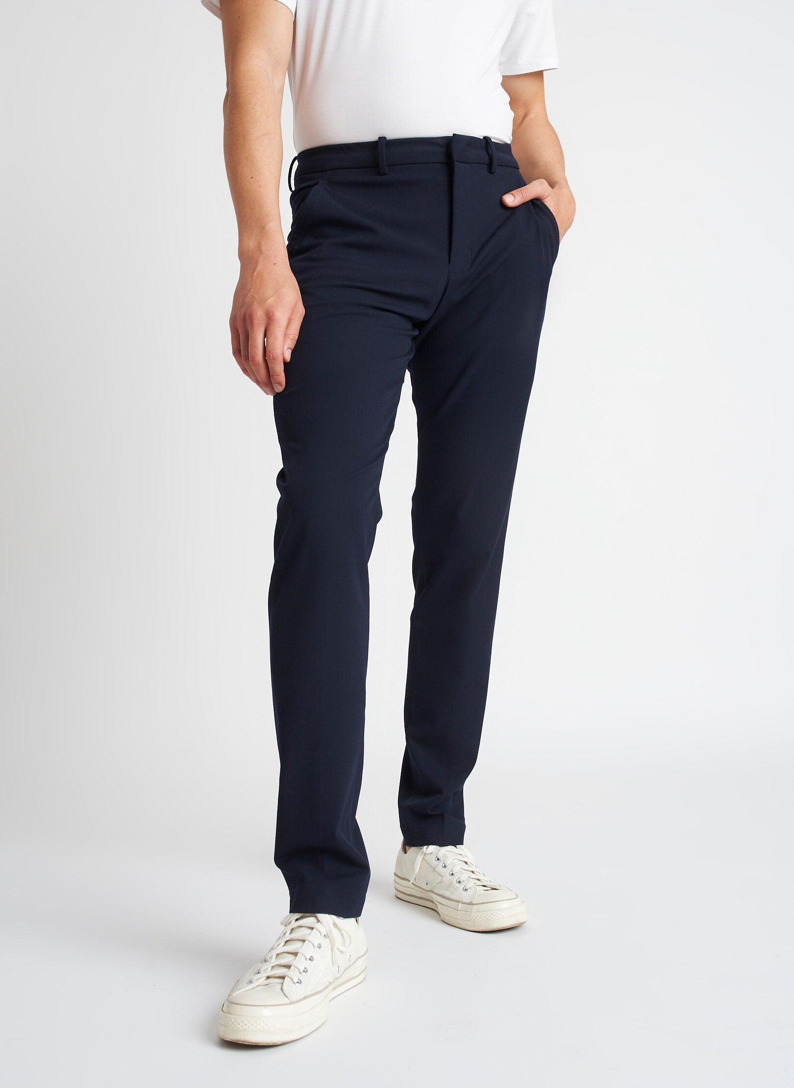 Recycled Suiting Trousers ?? Model:: Chris | 32 || Dark Navy