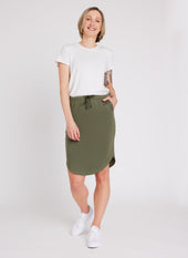 Kit and Ace — Brushed Drawstring Skirt