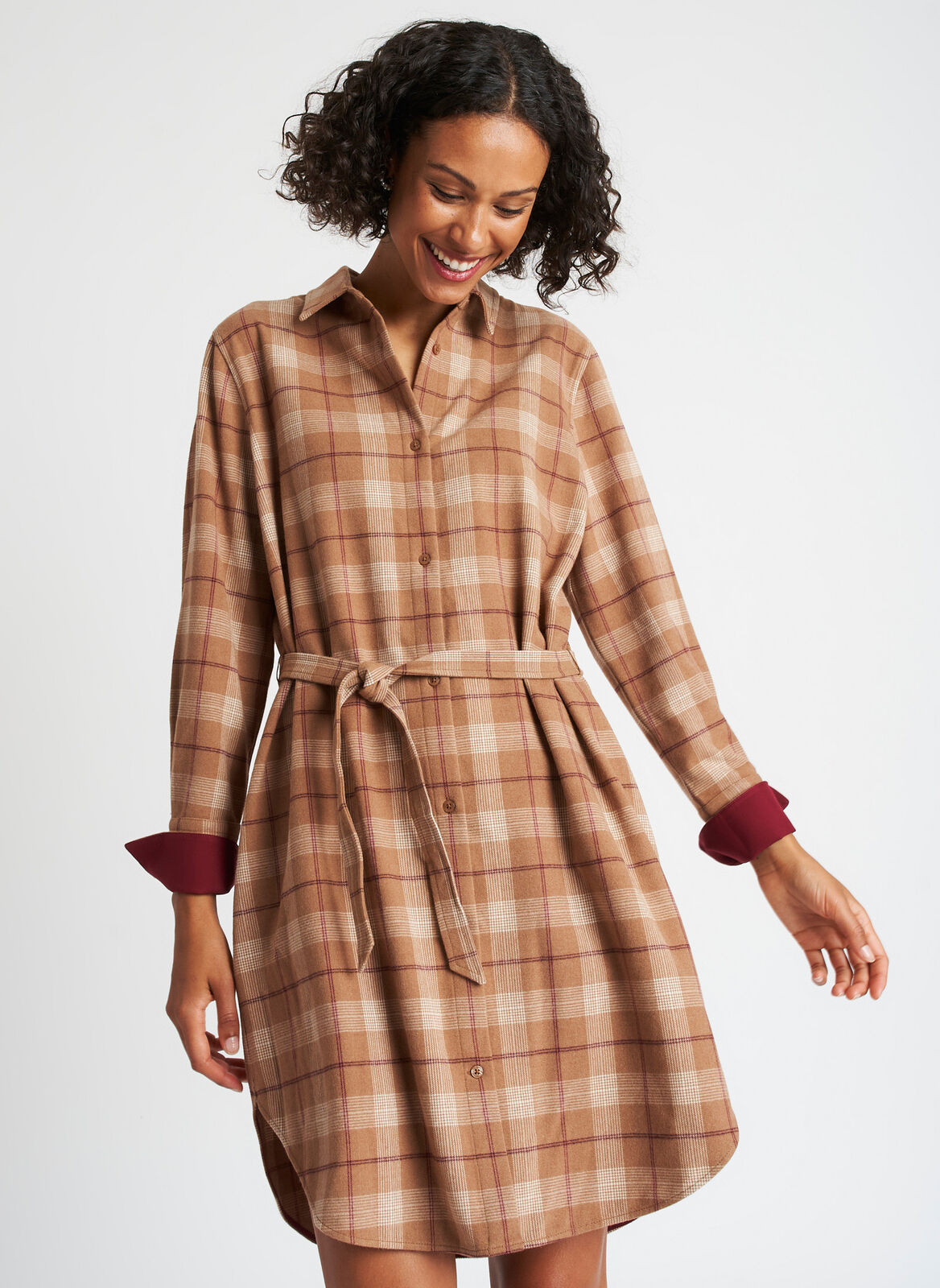 Kit and Ace — Flannel Shirt Dress