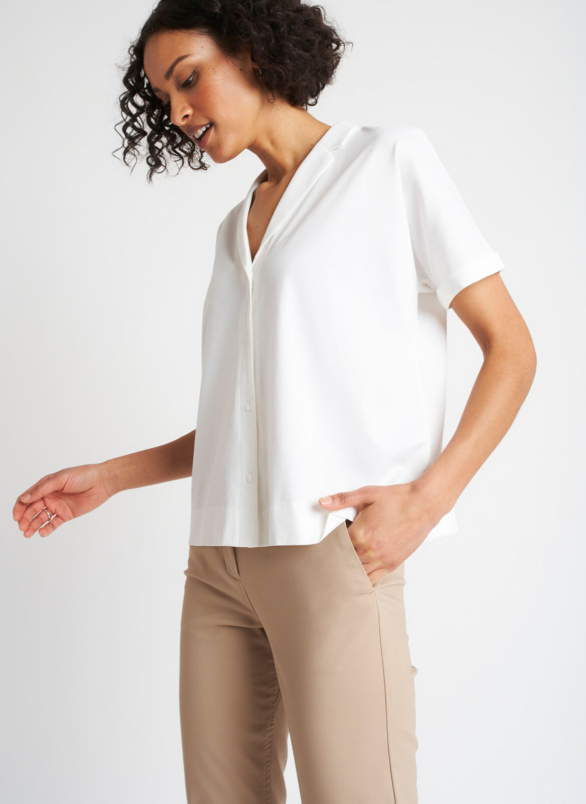 Kit and Ace — On The Move Short Sleeve Blouse